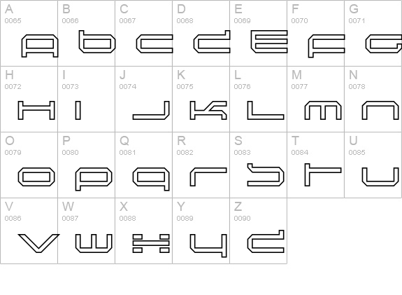 Induction uppercase A-Z preview