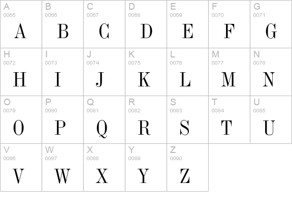 Industrial 736 uppercase A-Z preview