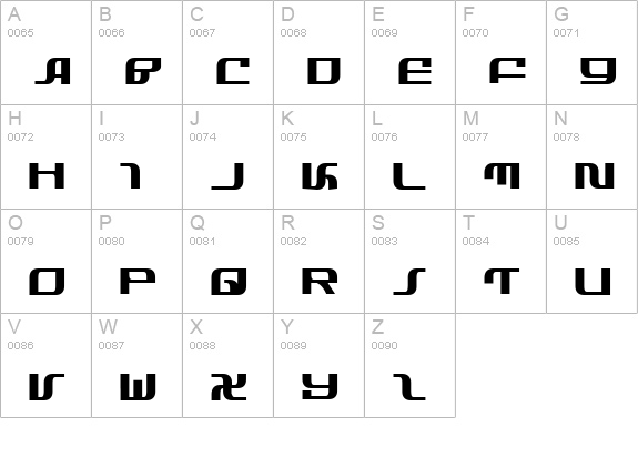 Infinity Formula uppercase A-Z preview