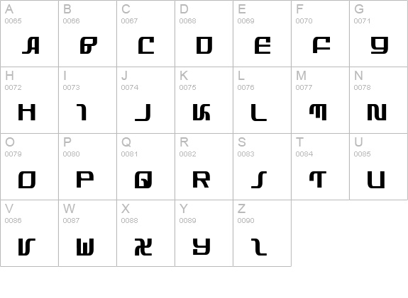Infinity Formula Condensed uppercase A-Z preview