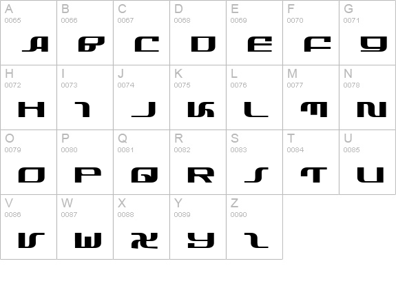 Infinity Formula Expanded uppercase A-Z preview