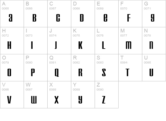 Inflammable Age uppercase A-Z preview
