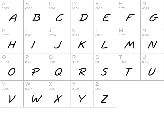 Informa SSi Bold Italic uppercase A-Z preview