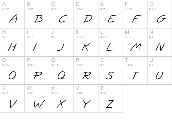 Informa SSi Italic uppercase A-Z preview