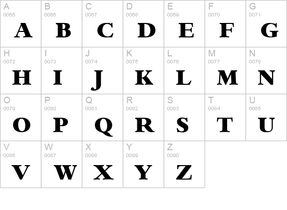 Ingenue Display SSi uppercase A-Z preview