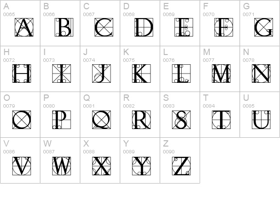 Initial Caps 3 Normal uppercase A-Z preview