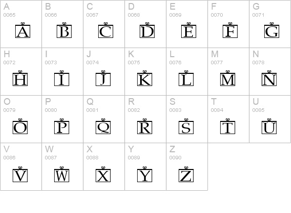 Initial Caps 4 Normal uppercase A-Z preview