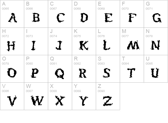 Injected uppercase A-Z preview