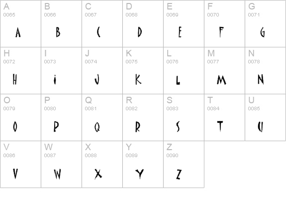 Inky News uppercase A-Z preview