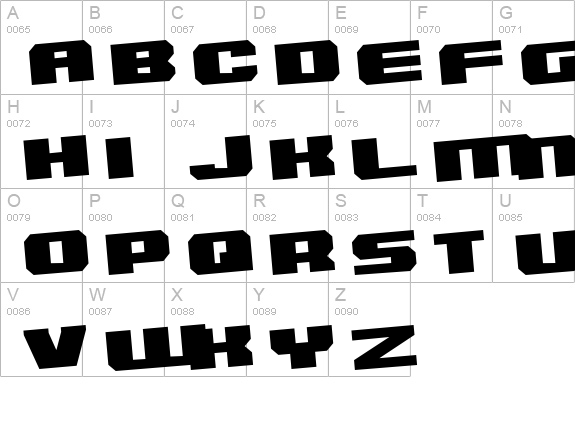 Inner Sanctum uppercase A-Z preview