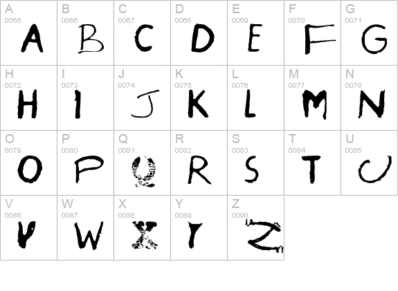 InnerCity-Brixton uppercase A-Z preview