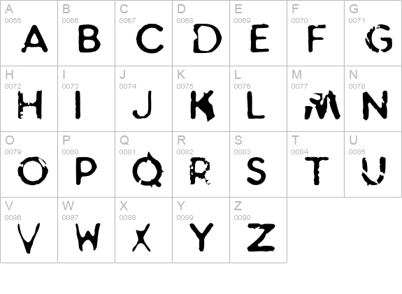 InnerCity-Camberwell uppercase A-Z preview