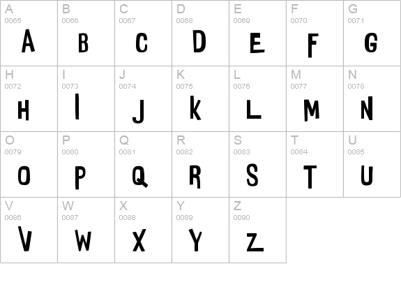 InsideOut4 uppercase A-Z preview