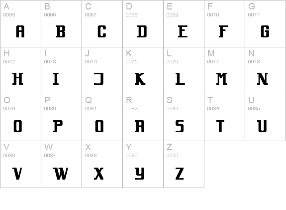 Inspiration uppercase A-Z preview
