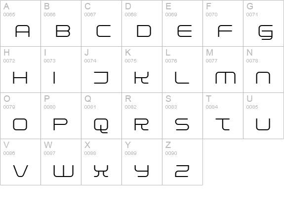 Installer uppercase A-Z preview
