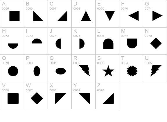 InstantLogo Regular uppercase A-Z preview