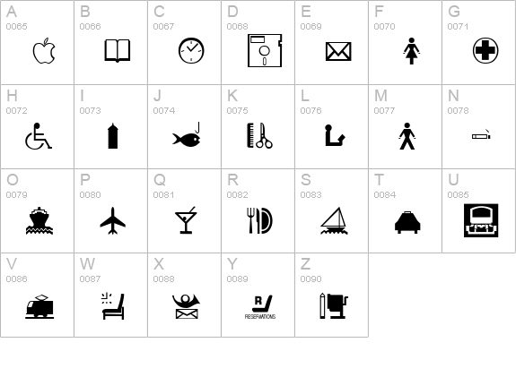 Inter Regular uppercase A-Z preview