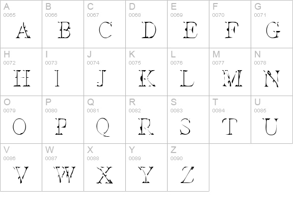 Interim SmallCaps uppercase A-Z preview