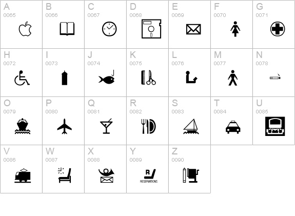 International uppercase A-Z preview
