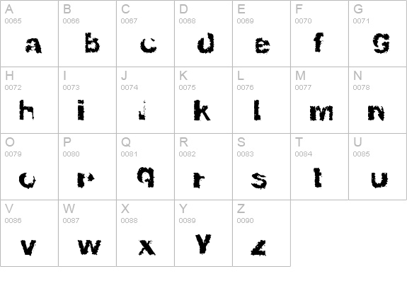 InternationalDisgrace-ValRe uppercase A-Z preview