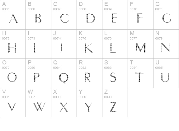 intimacy deux uppercase A-Z preview