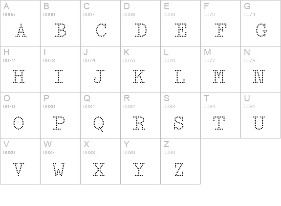Intimo-Two uppercase A-Z preview