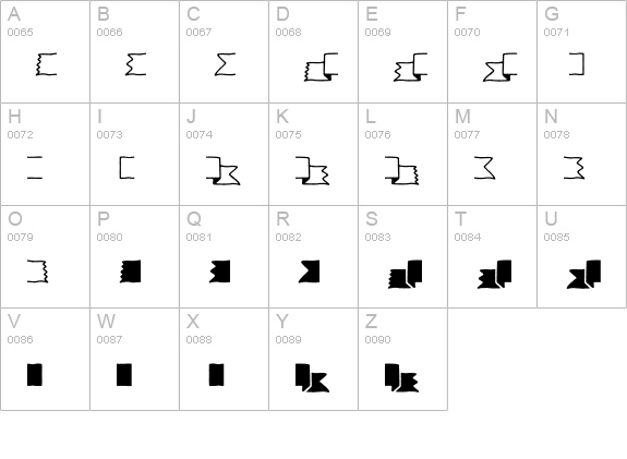 Intro Goodies Banners & Endings uppercase A-Z preview