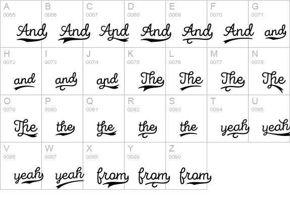 Intro Goodies Words uppercase A-Z preview