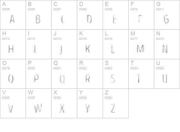 Intro Head B L uppercase A-Z preview