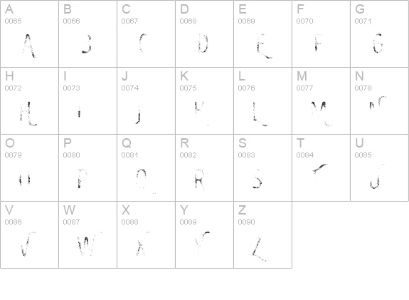 Intro Head B UC G uppercase A-Z preview