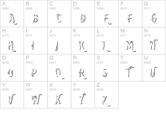 Intro Head B UC G Shade uppercase A-Z preview