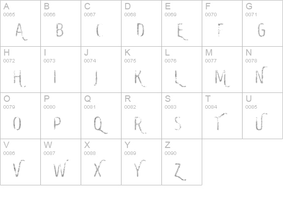 Intro Head B UC L uppercase A-Z preview