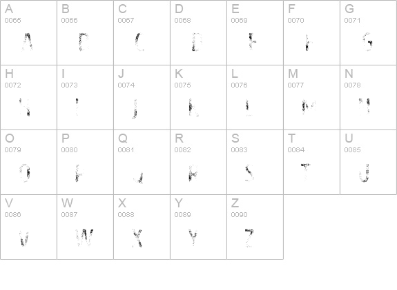 Intro Head H G uppercase A-Z preview