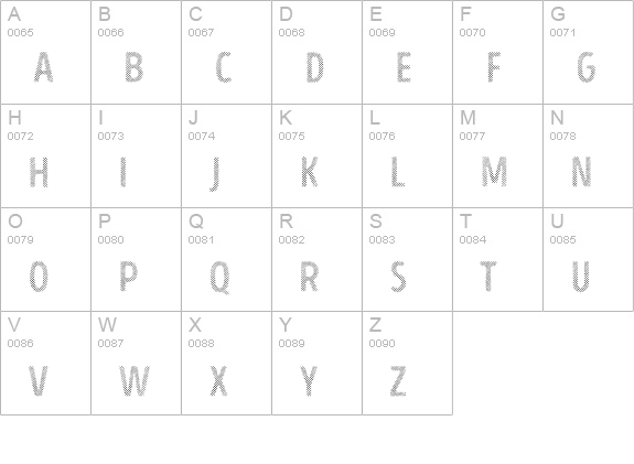 Intro Head H H1 uppercase A-Z preview
