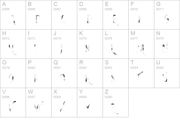 Intro Head H UC G uppercase A-Z preview