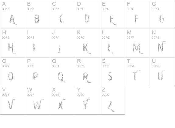 Intro Head H UC L uppercase A-Z preview
