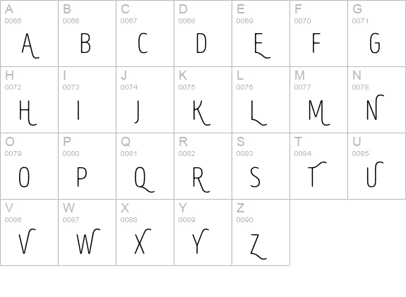 Intro Head L UC Base uppercase A-Z preview