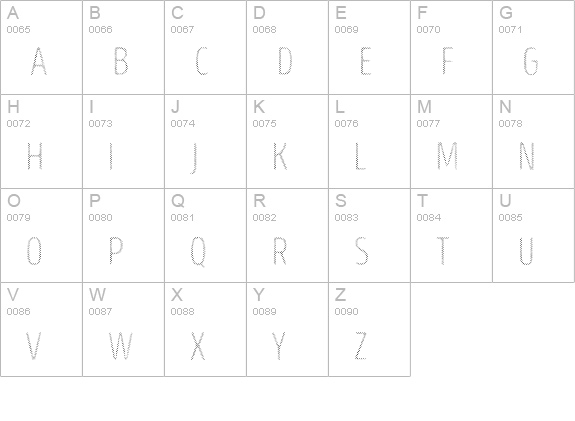 Intro Head R H1 uppercase A-Z preview