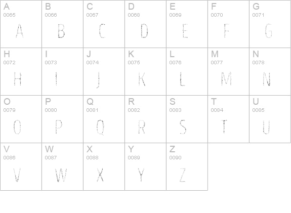 Intro Head R H2 uppercase A-Z preview