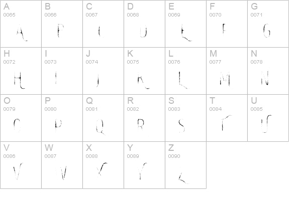 Intro Head R UC G uppercase A-Z preview