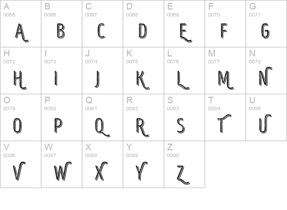 Intro Head R UC H2 Base Shade uppercase A-Z preview