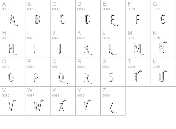 Intro Head R UC H2 Shade uppercase A-Z preview