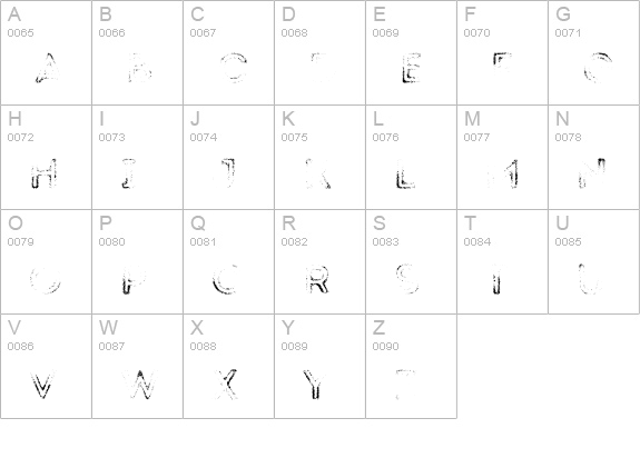 Intro Rust G Fill 2 uppercase A-Z preview