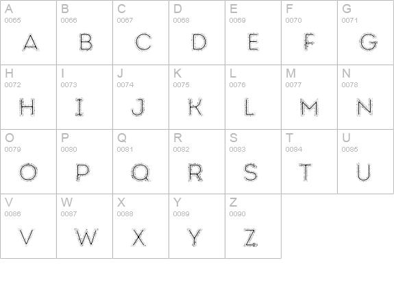 Intro Rust H2 Fill 2 Line uppercase A-Z preview