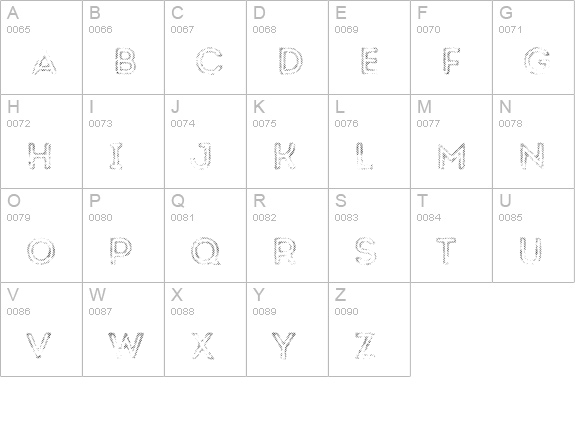 Intro Rust L Fill 2 uppercase A-Z preview