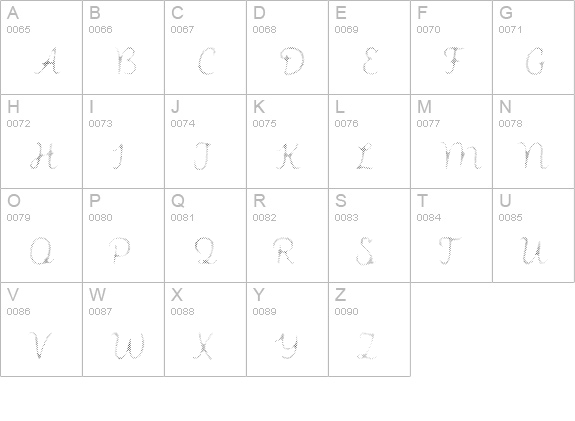 Intro Script B H1 uppercase A-Z preview