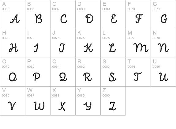 Intro Script B H1 Base uppercase A-Z preview
