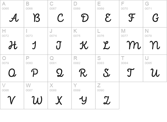 Intro Script B H2 Base uppercase A-Z preview