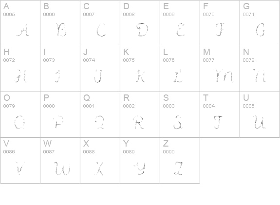 Intro Script B L uppercase A-Z preview