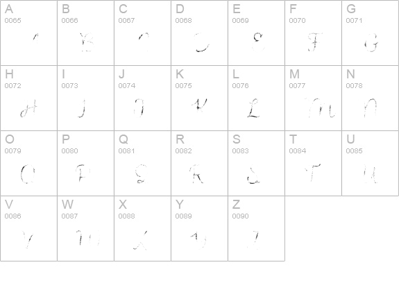 Intro Script R G uppercase A-Z preview